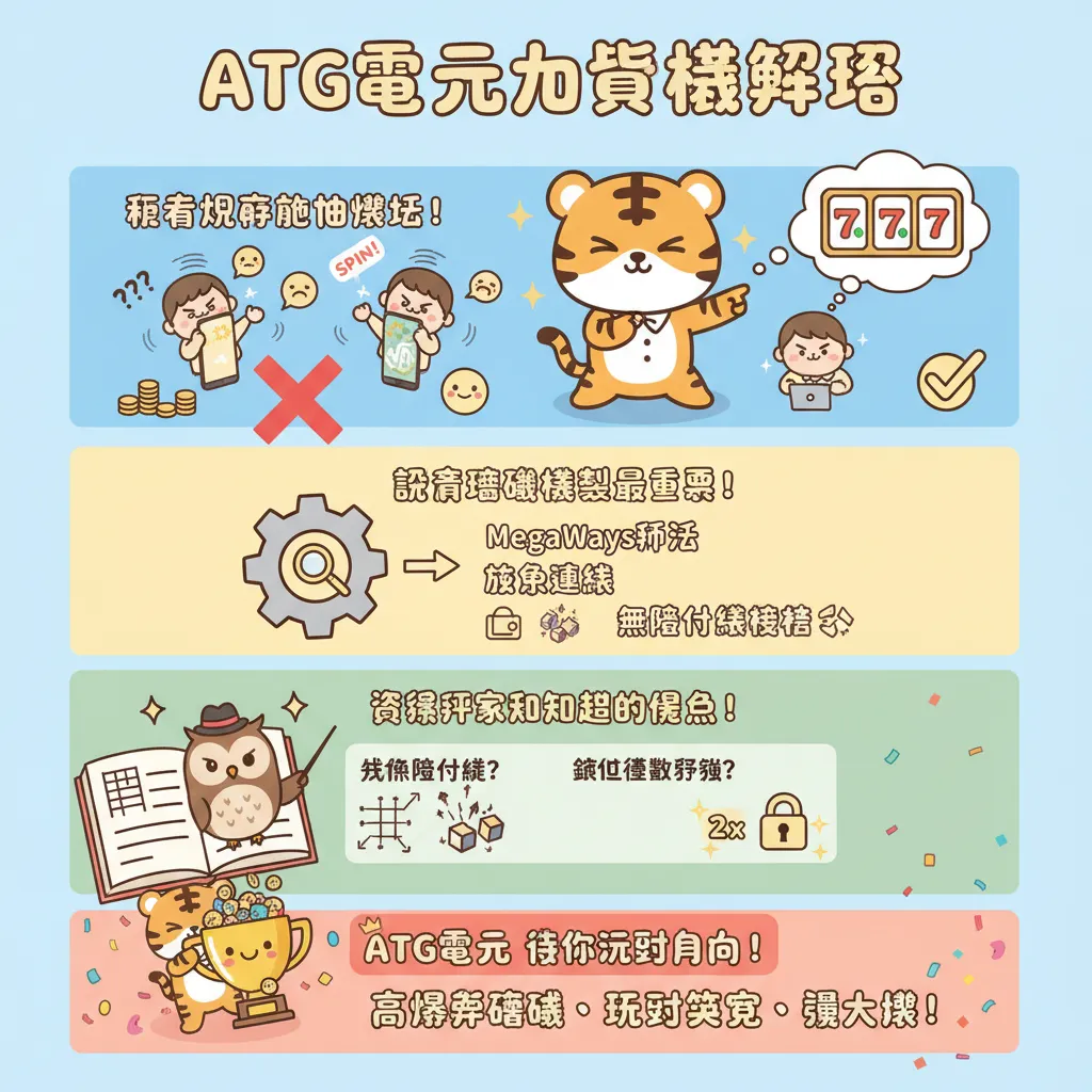 ATG電子老虎機：掌握高爆率遊戲的中獎倍率技巧