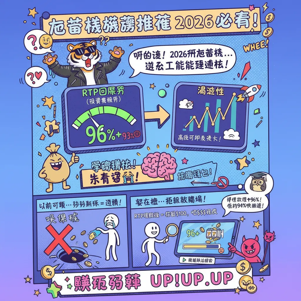 2026老虎機遊戲推薦：掌握RTP與波動性提升爆分機率