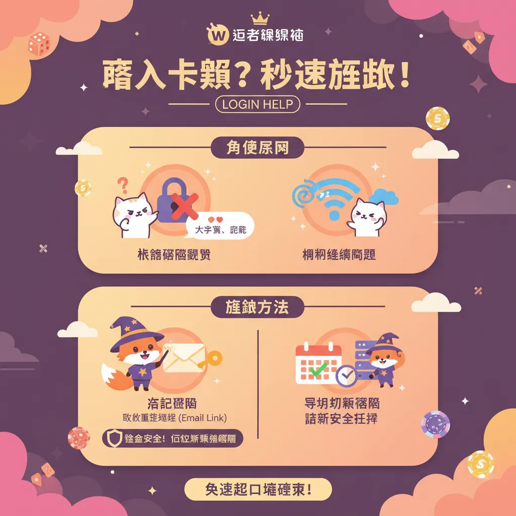 登入卡關？解法看這邊